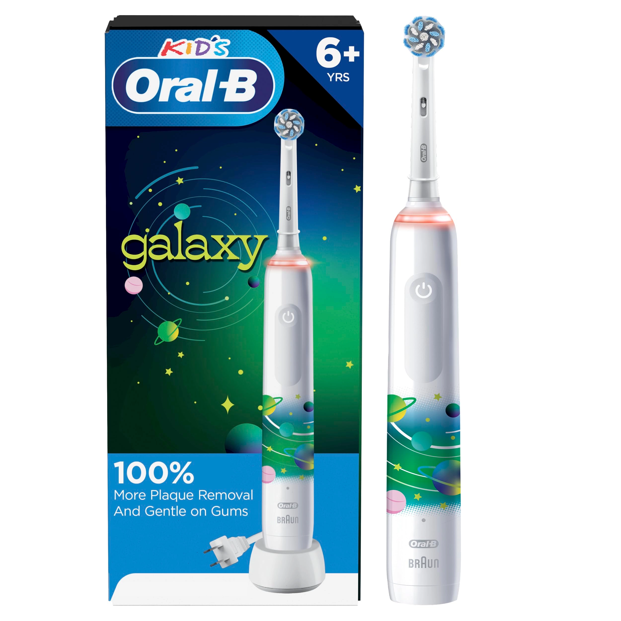 AmazonUs/PRFZ7 Kids Electric Toothbrush - Rechargeable 2 Brush Heads Pressure Sensor