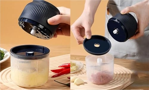 Electric Garlic Chopper - 320ml USB-C Rechargeable