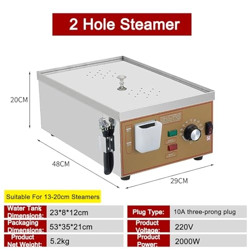 Electric Steamer - 3000W 4 Holes Stainless Steel