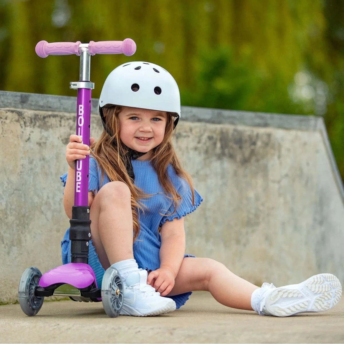 Teeny 3-Wheel Kick Scooter – LED Foldable