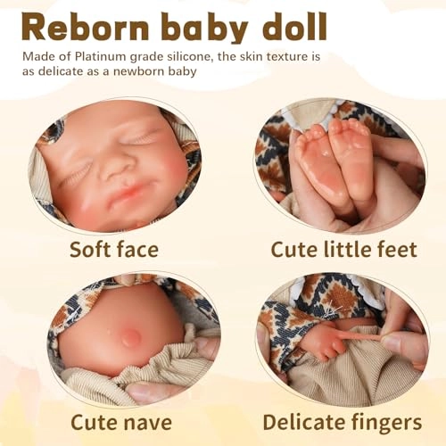 Reborn Baby Doll - 11.8in Silicone Boy Ages 3+