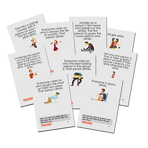 All Drunk Party Drinking Game - Adult 100 cards