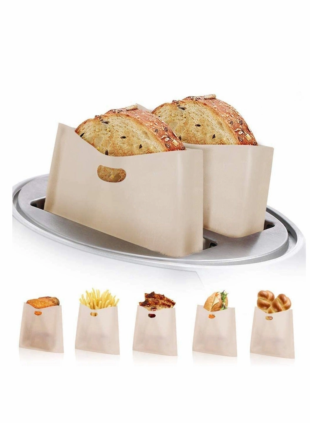 Y&D Non Stick Toaster Bags - Heat Resistant 250°C 10 Pack