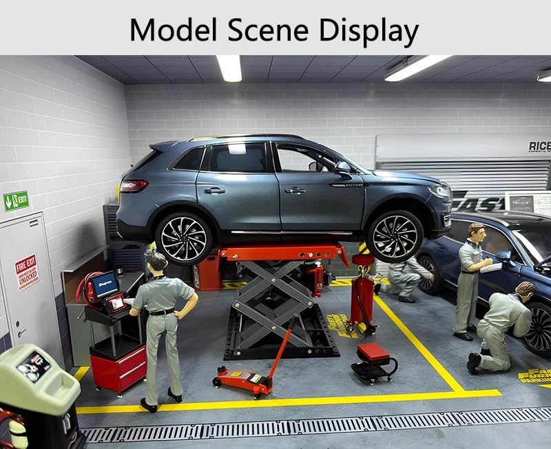 Car Repair Floor Lifter - 1:18 Fits seamlessly with other models of 1:18 scale car repair equipment, creating realistic scenes