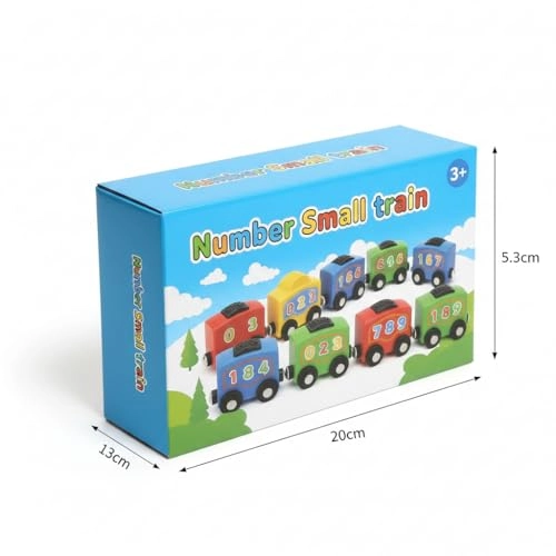 Number-Shaped Train Toy - All Ages 216 pieces