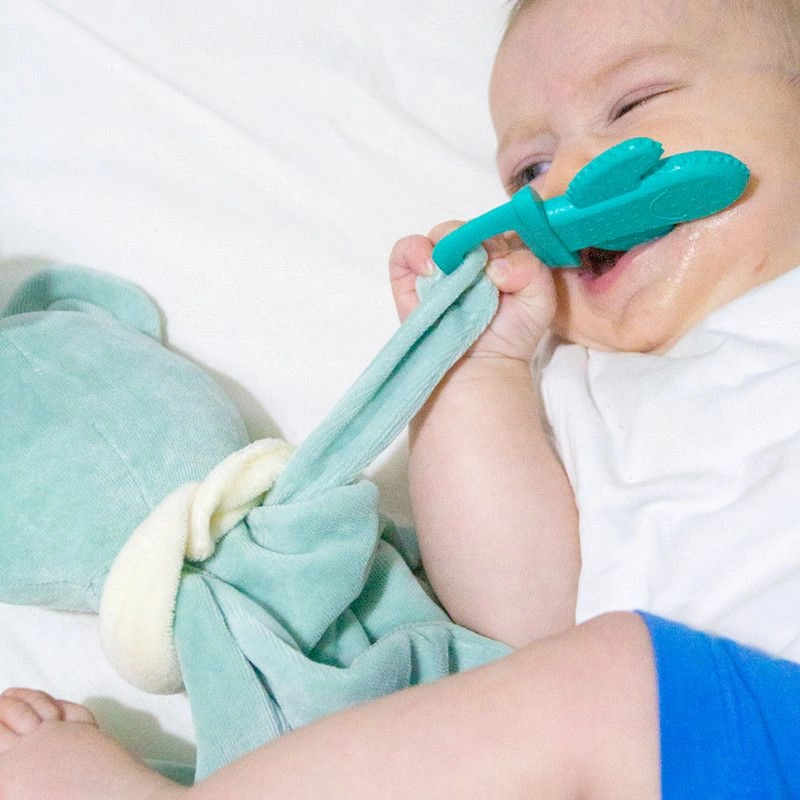 Sleep Teddy Bear Teether - thermoplastic polyurethane