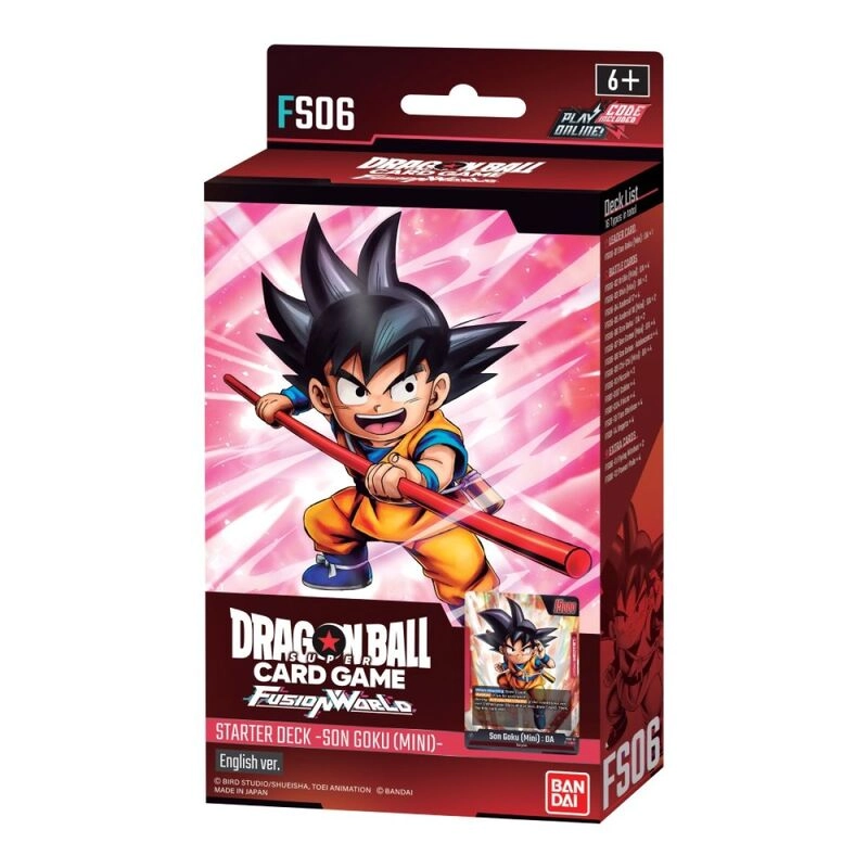 BANDAI TAMASHII NATIONS Dragon Ball Super Fusion World FS06 Son Goku Mini Starter Deck - 51pcs