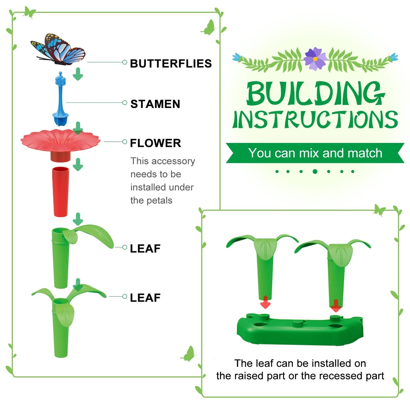 Flower Garden Building Kit - 148pcs