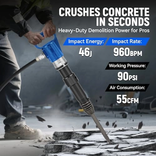 Pneumatic Hammer Shovel - 46J 960 BPM 55 CFM