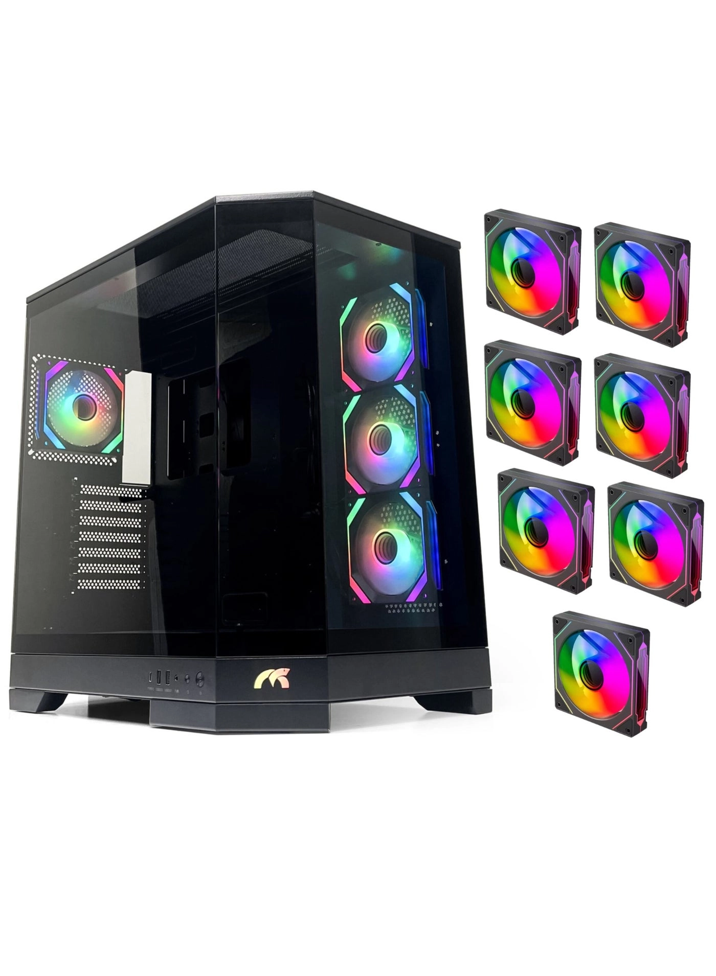 Tortox PRISM - Triple Glass Panel Mid Tower