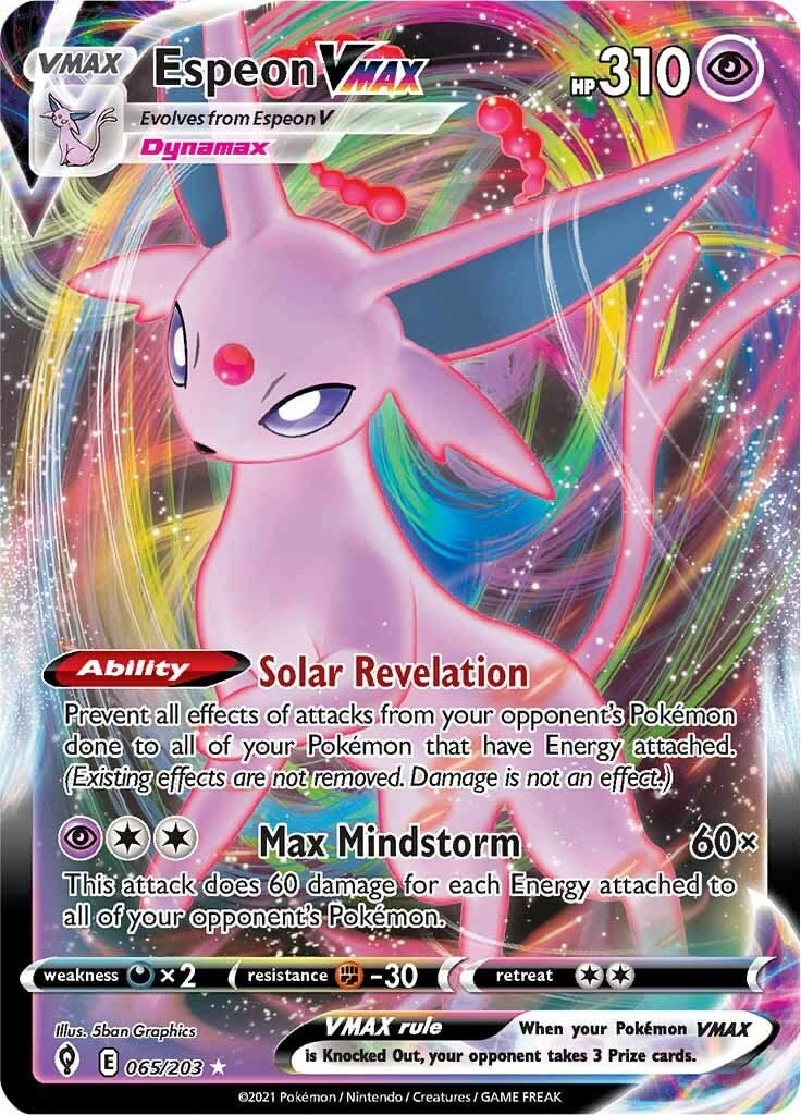 Pokemon USA, Inc. Espeon VMAX - 065/203