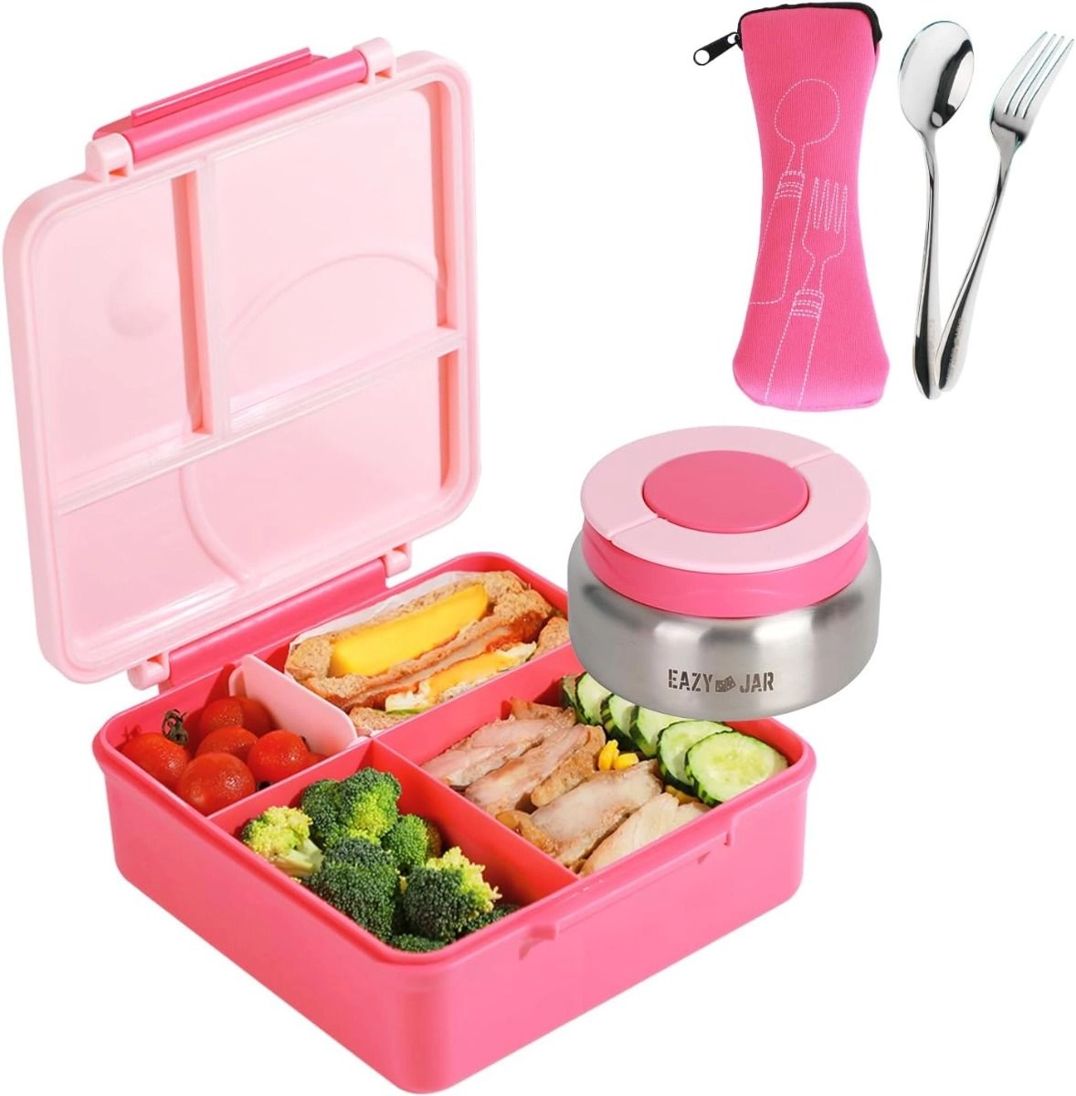 Jumbo Bento Lunch Box - 1720ml 250ml 60ml