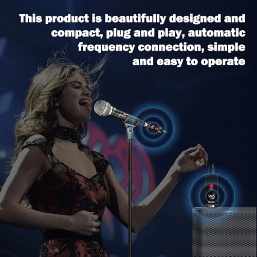 Wireless Microphone Transmitter and Receiver - 2.4GHz