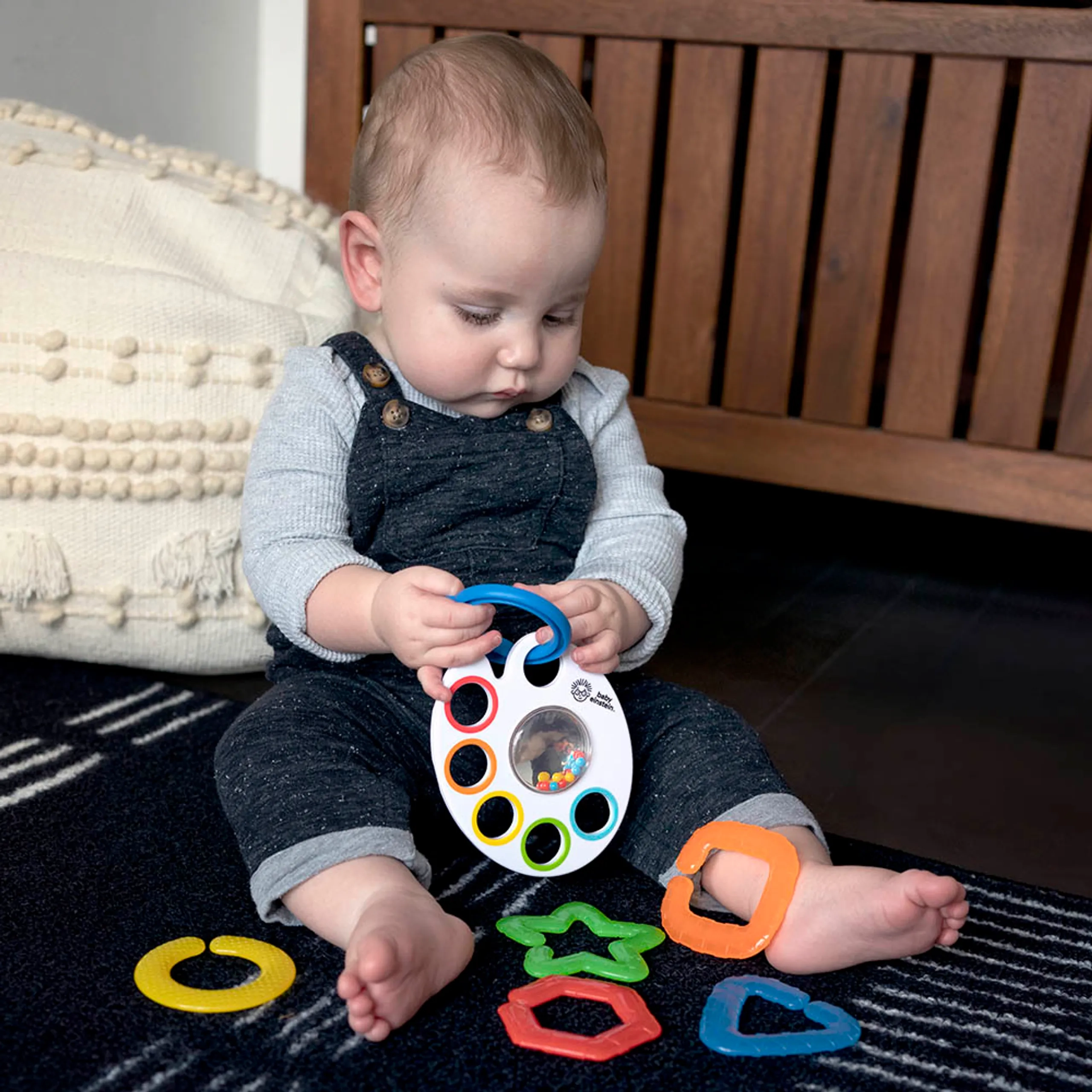 Color Learning Links Ring Toy - Suitable for 0 to 12 mo