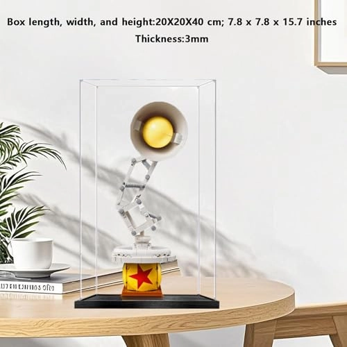 Acrylic Display Case for LEGO 21357 Small Table Lamp - Transparent 3mm Dustproof