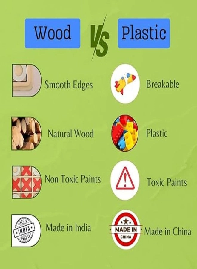 Tic Tac Toe - Wooden Classic XOXO Gift Pack