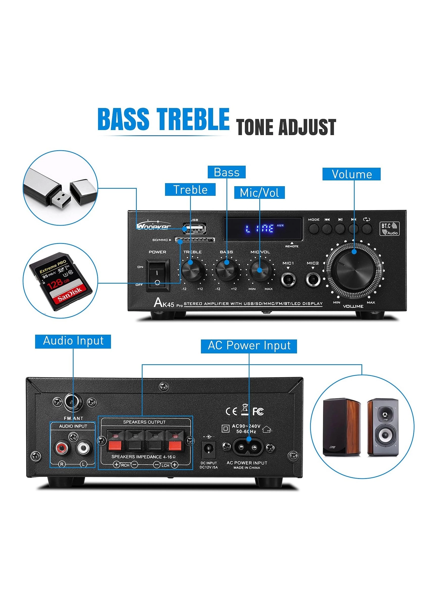 AK45 Pro - 2 channels 30 Watt