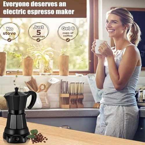 Espresso Machine - 300ml 6 Cup