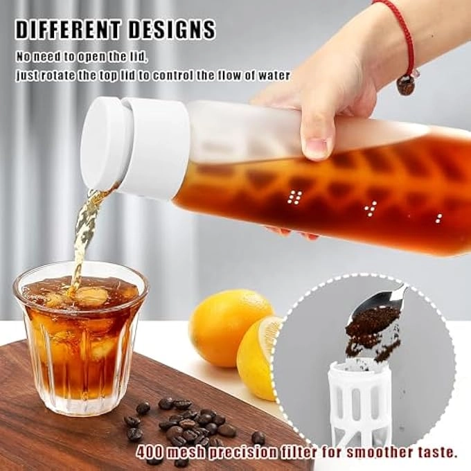 Cold Brew Coffee Maker - 34Oz Tritan 350 Mesh