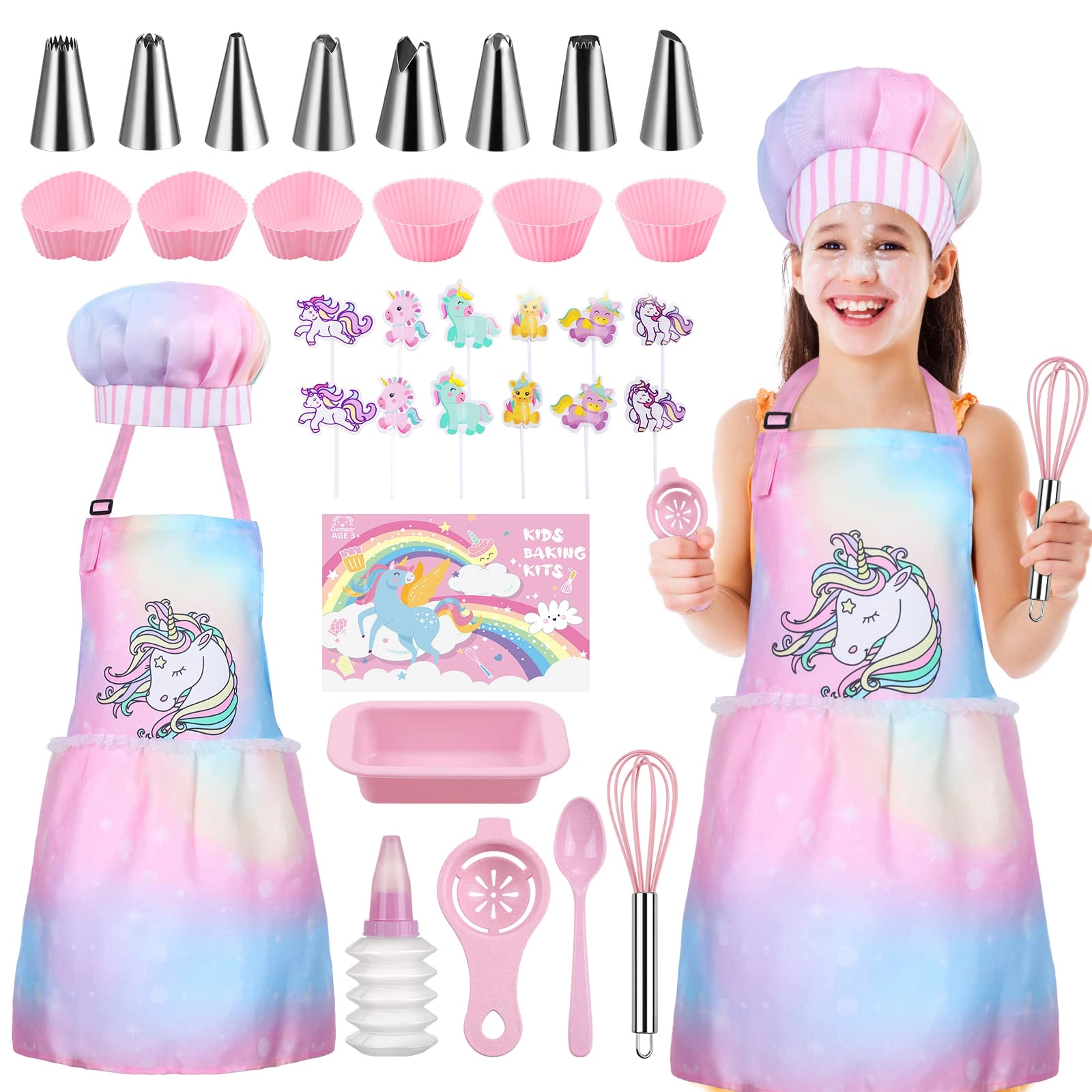 MZA STORES Children’s Cooking and Baking Set - 34-Pcs
