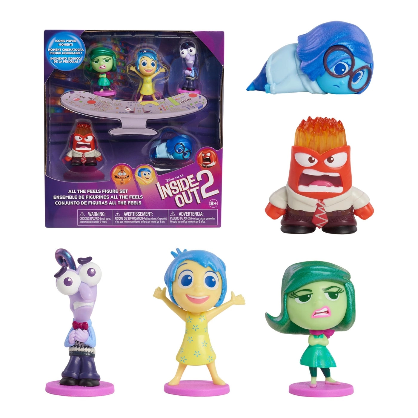 Just Play Inside Out 2 All the Feels Figure Set - Ages 3 Up