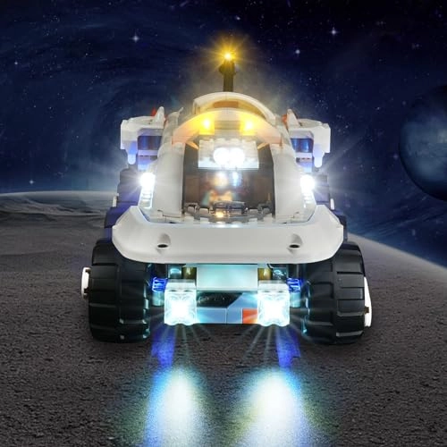 LED Lighting Kit for Lego City Command Rover and Crane Loader - Compatible with Lego 60432