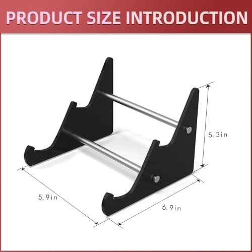 Keyboard Display Stand - 2-Tier Black Acrylic