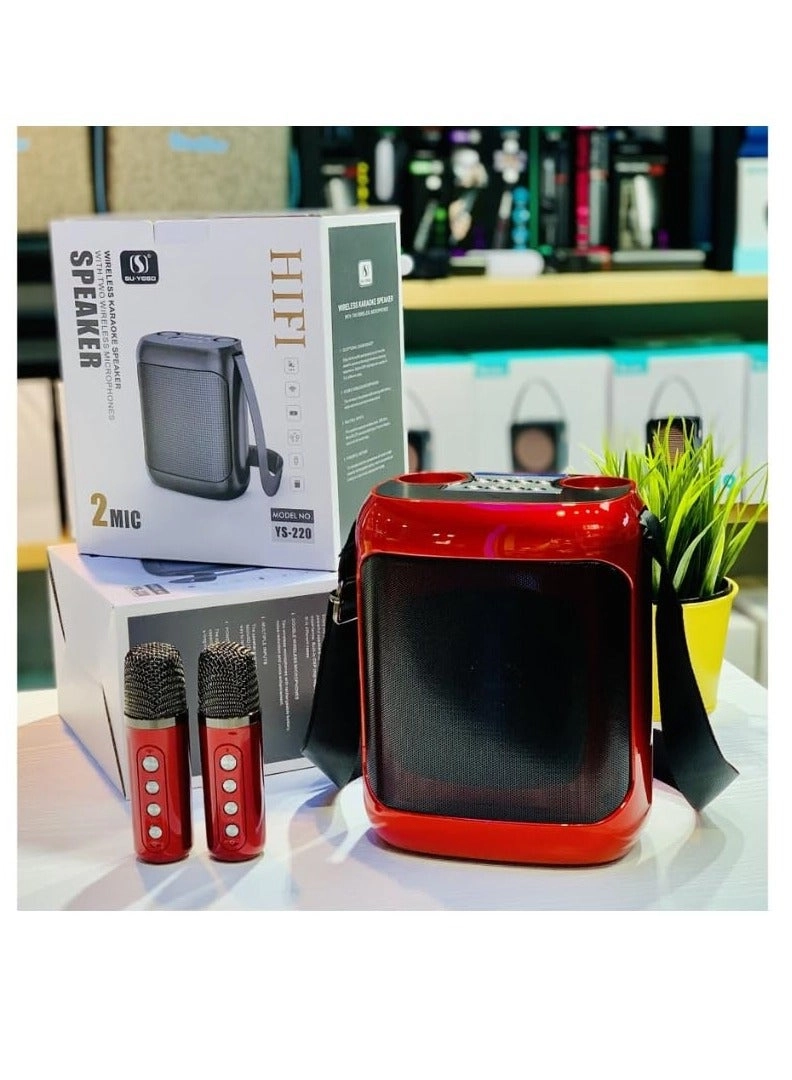 YS-220 - Outdoor Dual UHF Wireless Microphone Golden