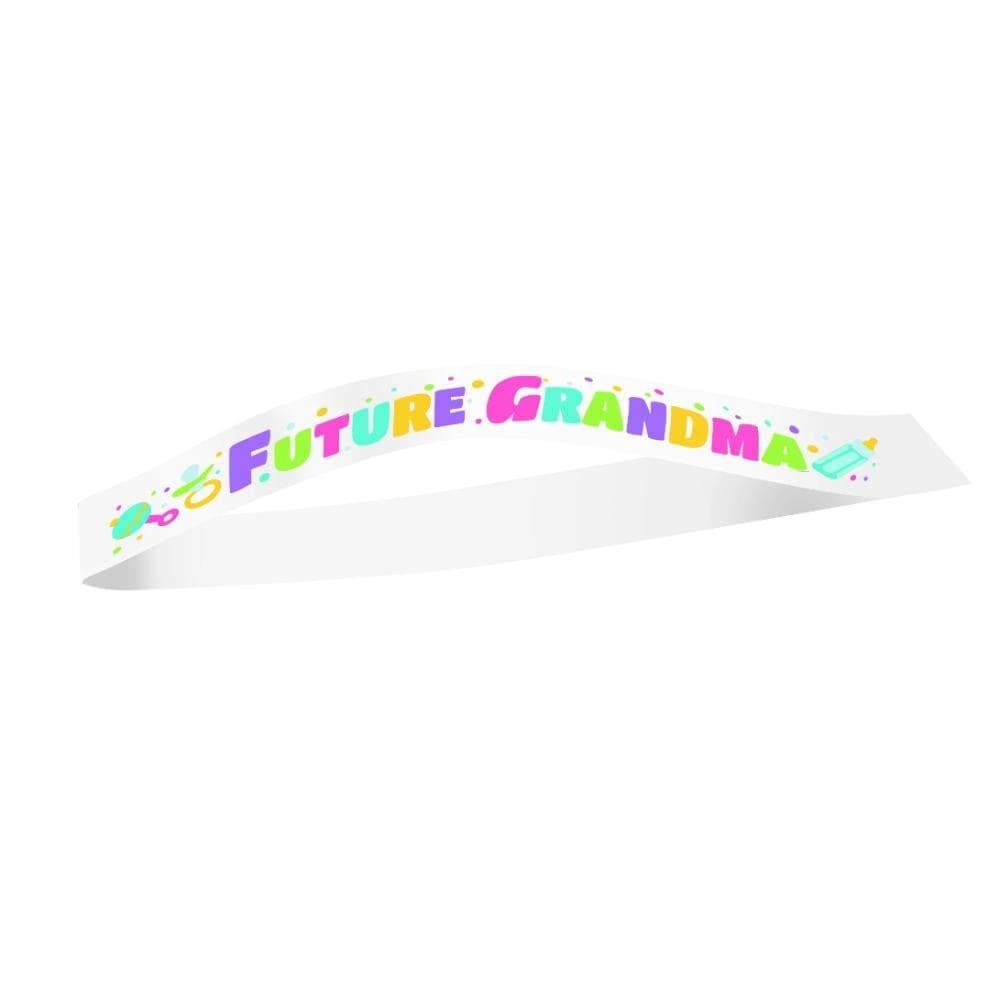 Party Zone Mom To Be Future Grandma Satin Sash