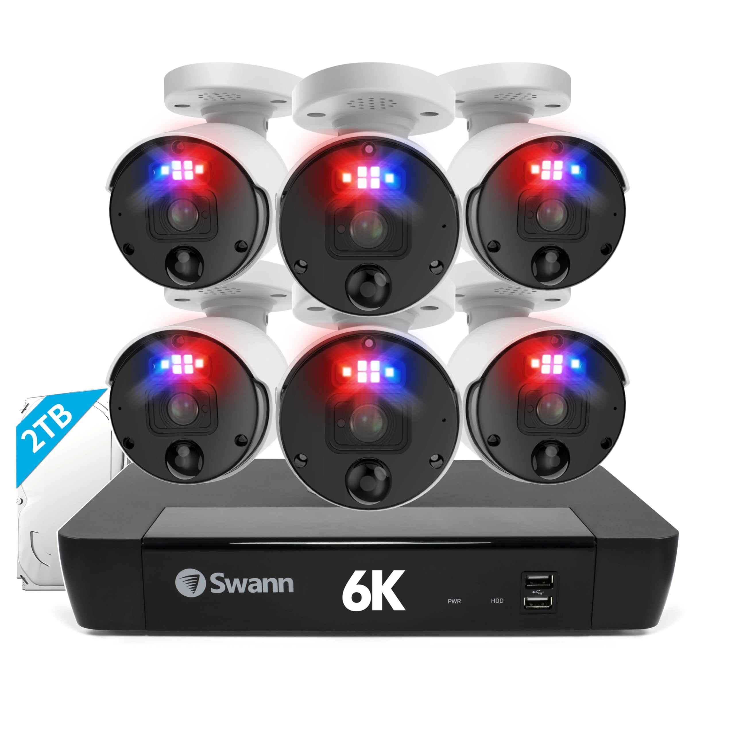 Swann 12MP Security Camera System - 6 8CH