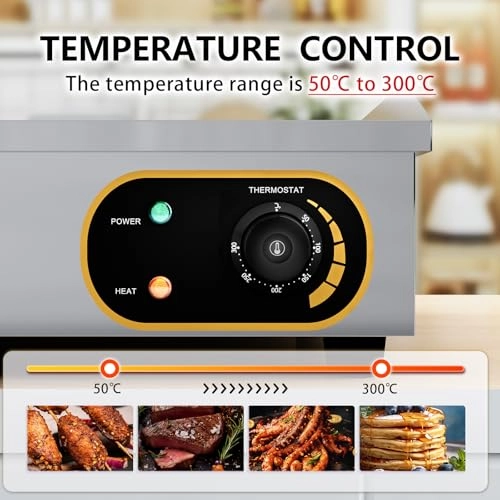 Commercial Electric Griddle - 55 x 35.5cm