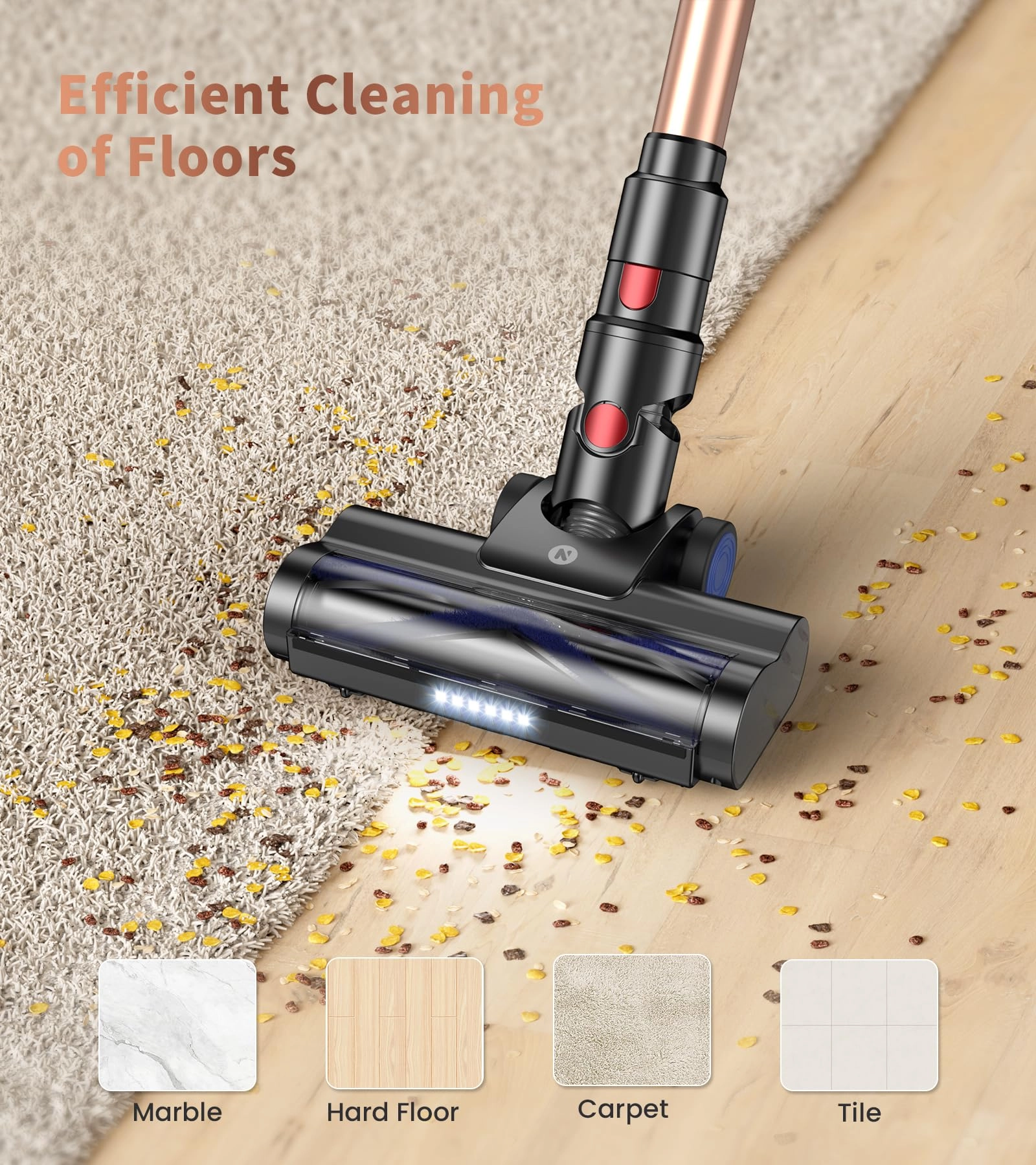 Cordless Vacuum Cleaner - 45min Stick