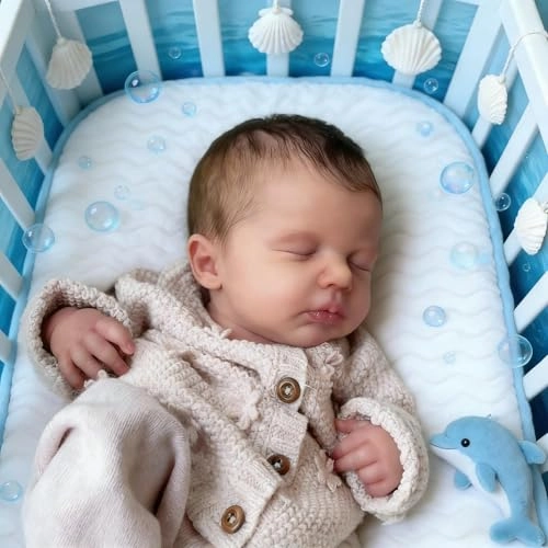 LOULOU Reborn Baby Doll - 20 Inch Soft Cloth Body & Vinyl Limbs Sleeping Ages 3+