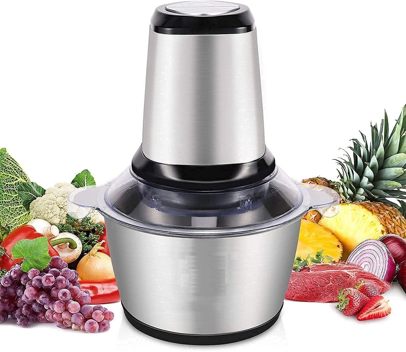 Emcrovi Stainless Steel Electric Meat Mixer Grinders - 2 liters 700W