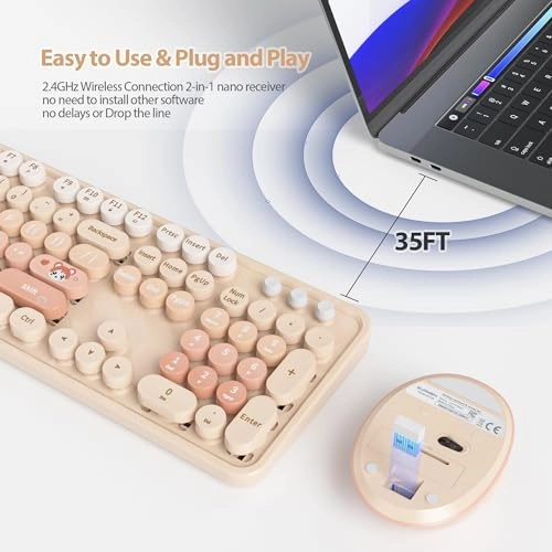 Wireless Keyboard & Mouse Set - US Wireless