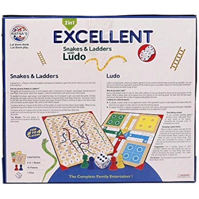 Ludo Snakes and LADDERS - Table TOP with Stand