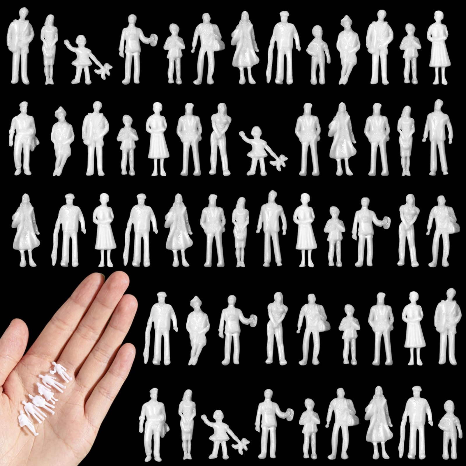 Namalu Mini People Figures - 80 Pcs 1: 100 Scale