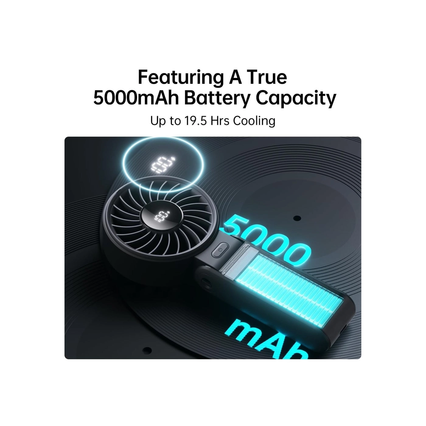 Portable Handheld Fan - 2024 LED Display 3 IN 1