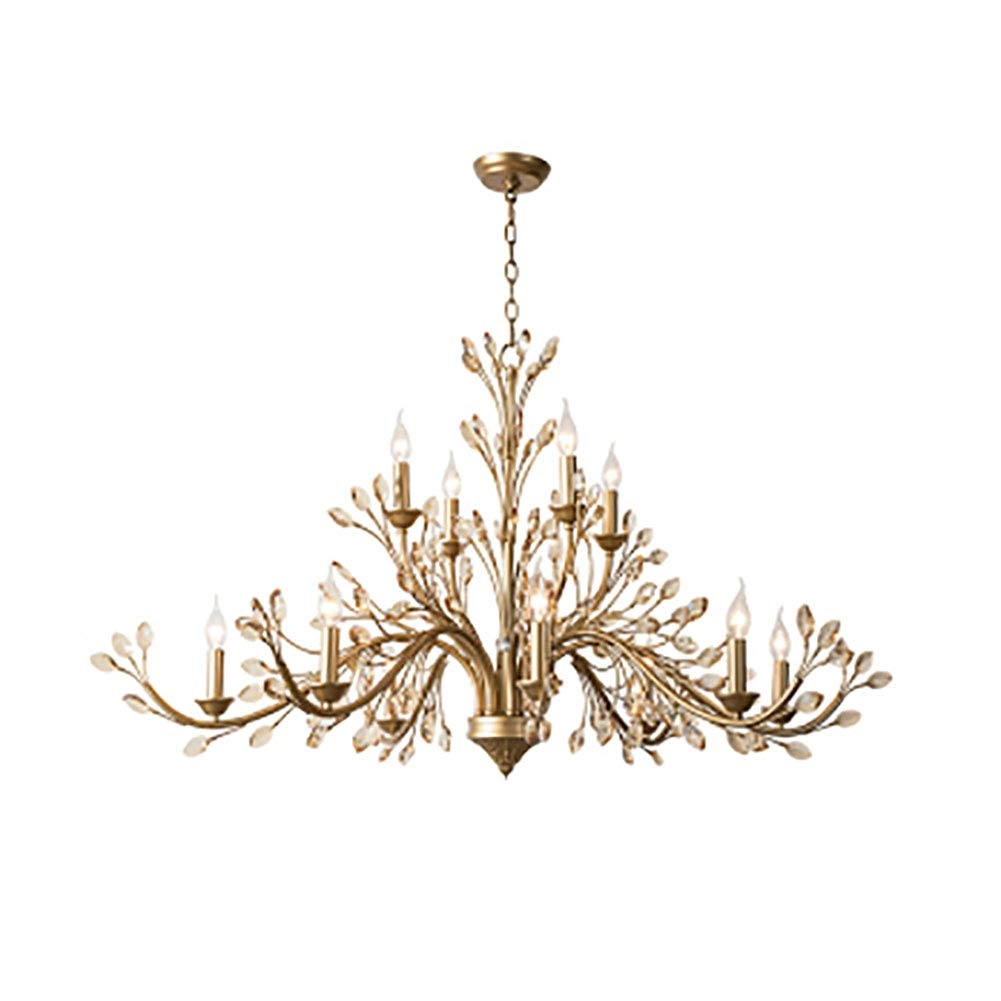 NSXBY Crystal Chandelier - E14 12 head Metal