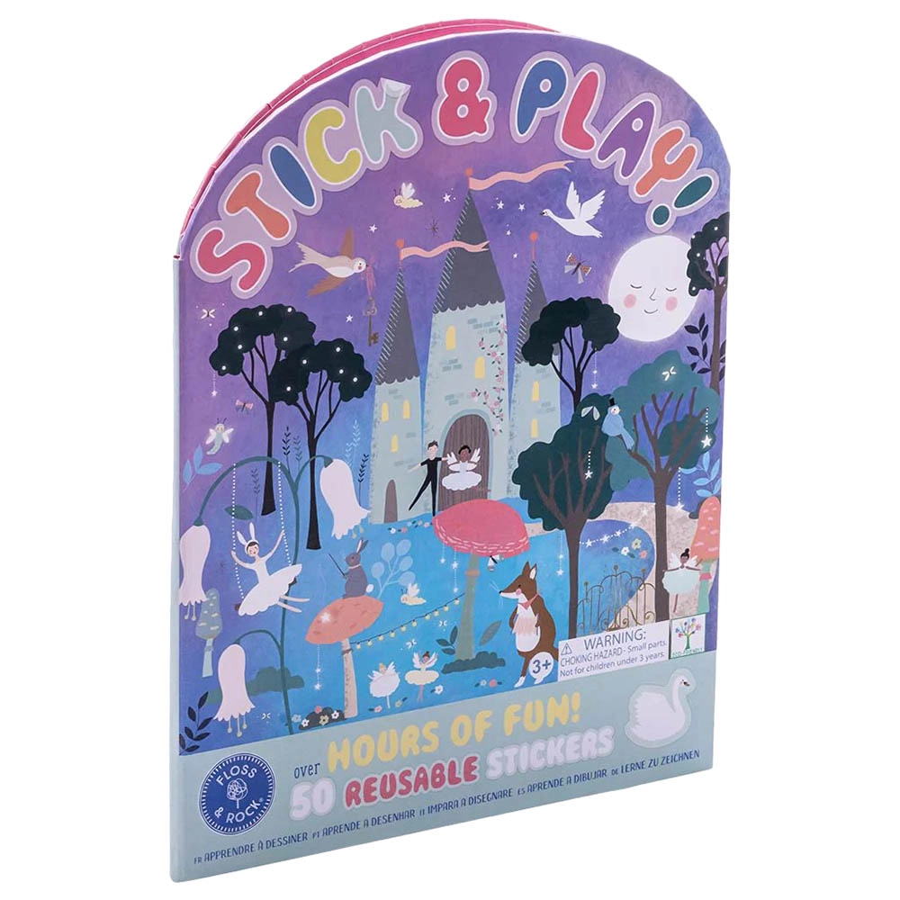 Floss & Rock Enchanted Sticker Book Reusable 50 pcs