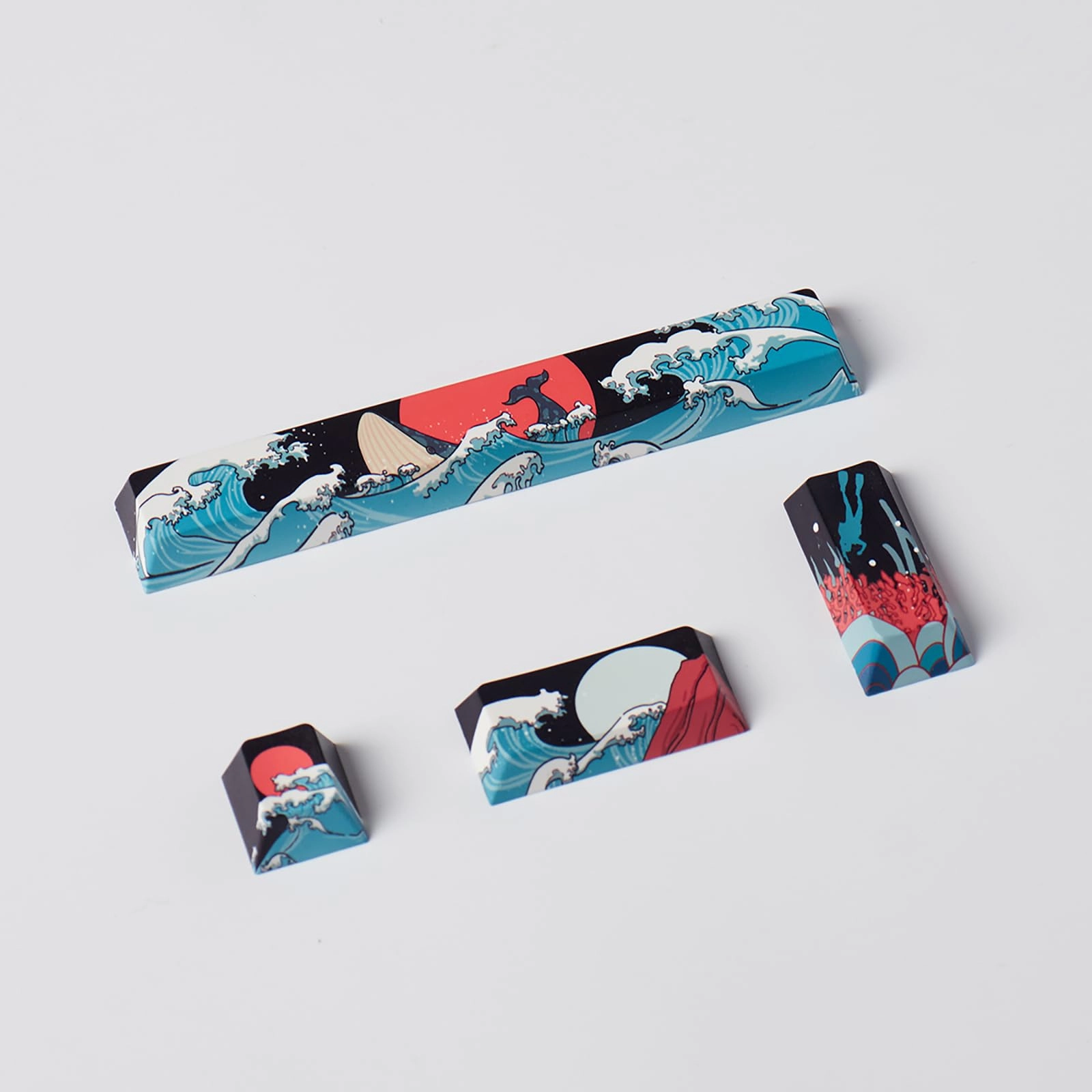 Gliging Keycaps - 4pcs Blue Coral Sea