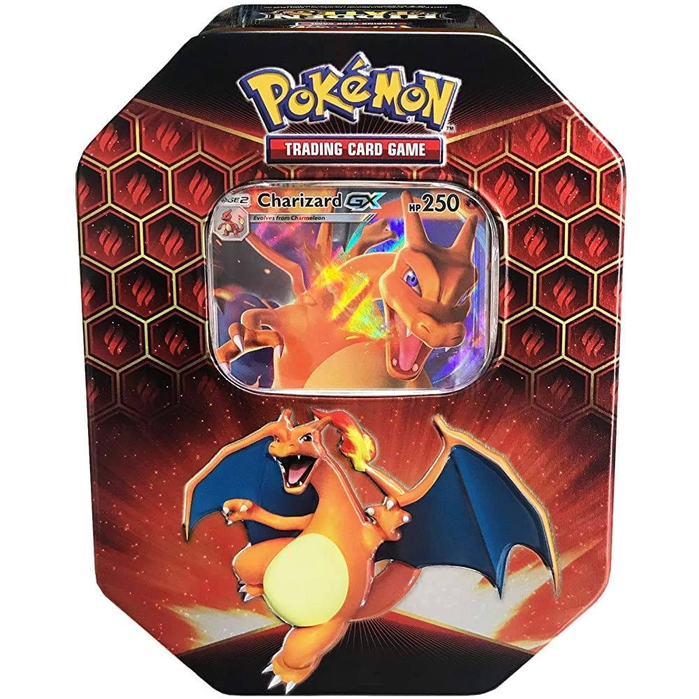 Pokémon SM11.5 Hidden Fates Tin - Charizard-GX 4 Booster Packs