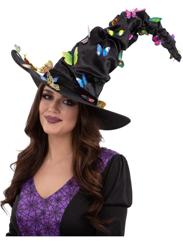 Party Zone Butterfly Witch Hat