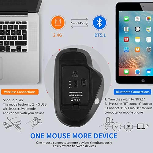 Dual Mode Silent Mouse - Wireless