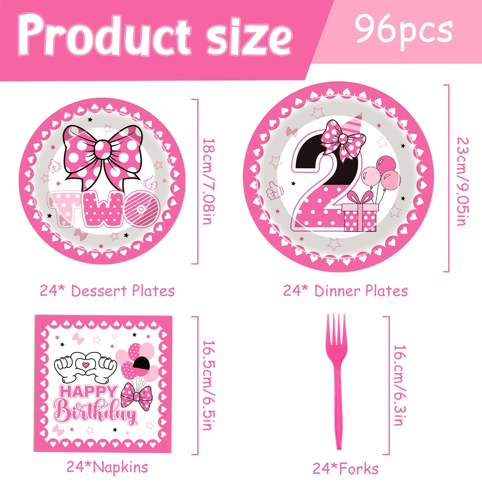 Oh Twodles Party Decorations - 96 Count Birthday