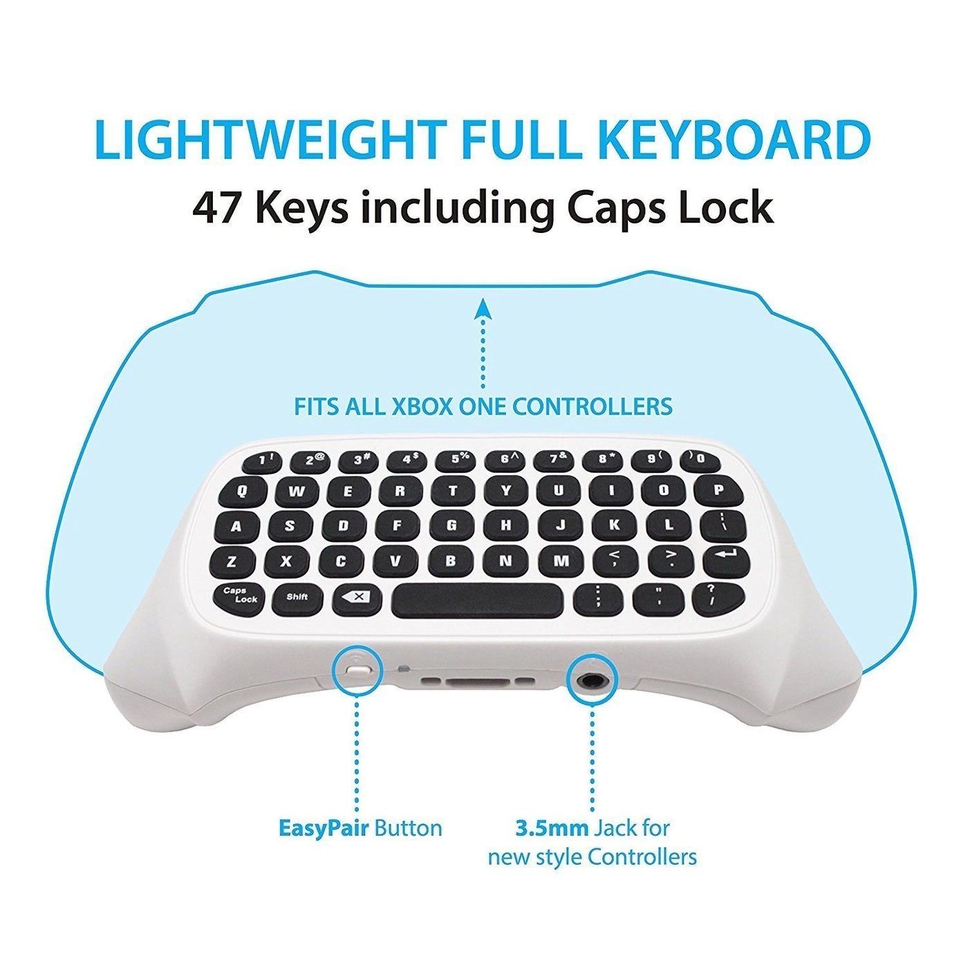 Xbox Wireless Chatpad Keyboard - Wireless 2.4G USB Receiver One/Series S/X Elite/Elite 2 PC