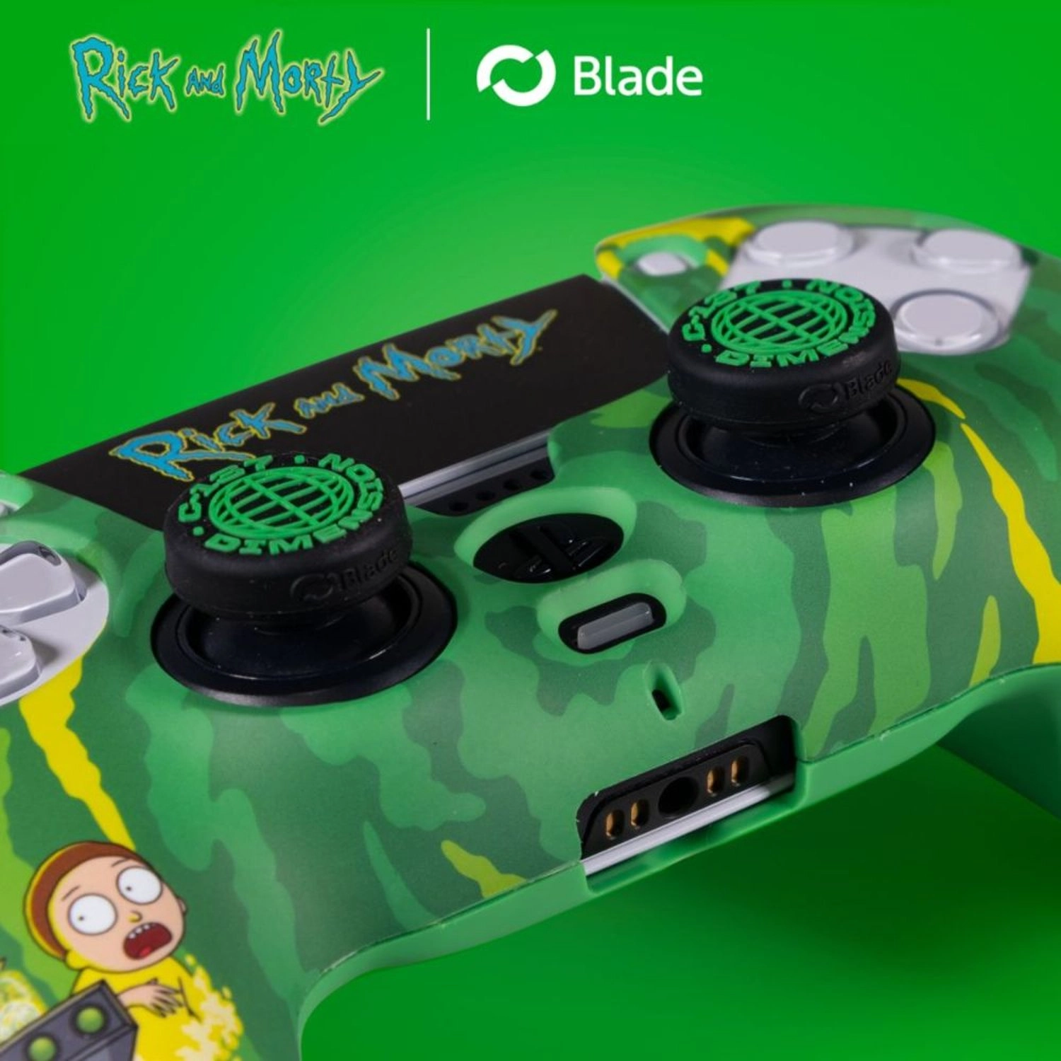 Rick & Morty Case - PS5 Green Combo Pack