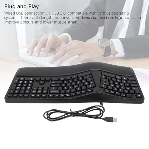 Ergonomic Wired Keyboard - Wired
