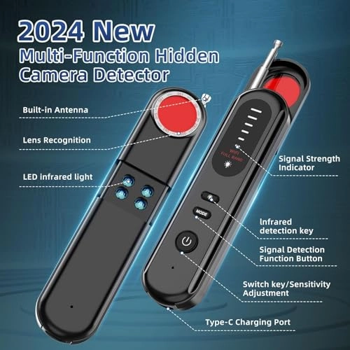 Hidden Spy Camera Detector - Portable RF/Wireless Signal Scanner