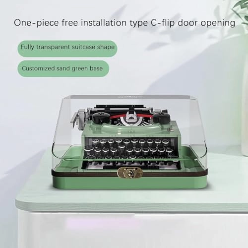 Display Case for Lego Ideas Typewriter 21327 - 3MM Acrylic 33.2*30.6*18.3cm